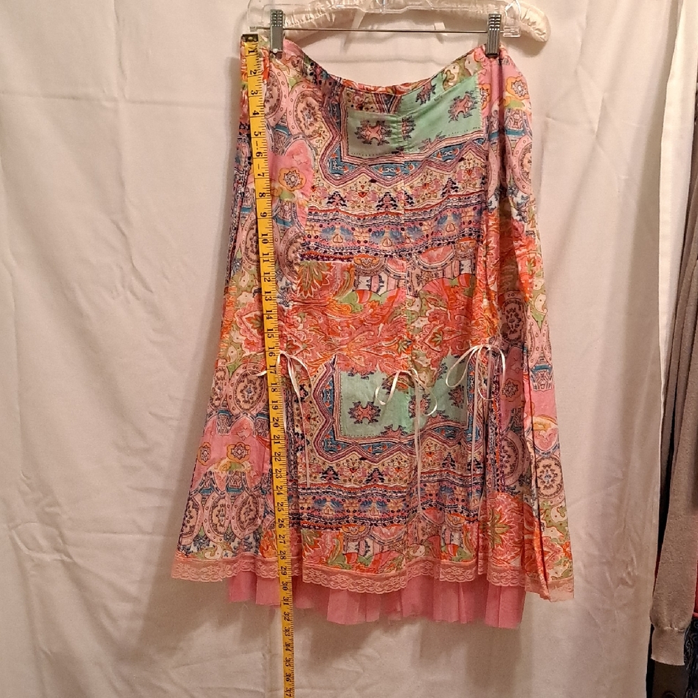 Colorful Bohemian Skirt Vintage April Cornell